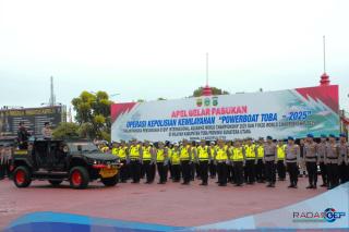 Apel Kesiapan Operasi, Powerboat Toba 2025, Polda Sumut Pastikan Pengamanan Kelas Dunia